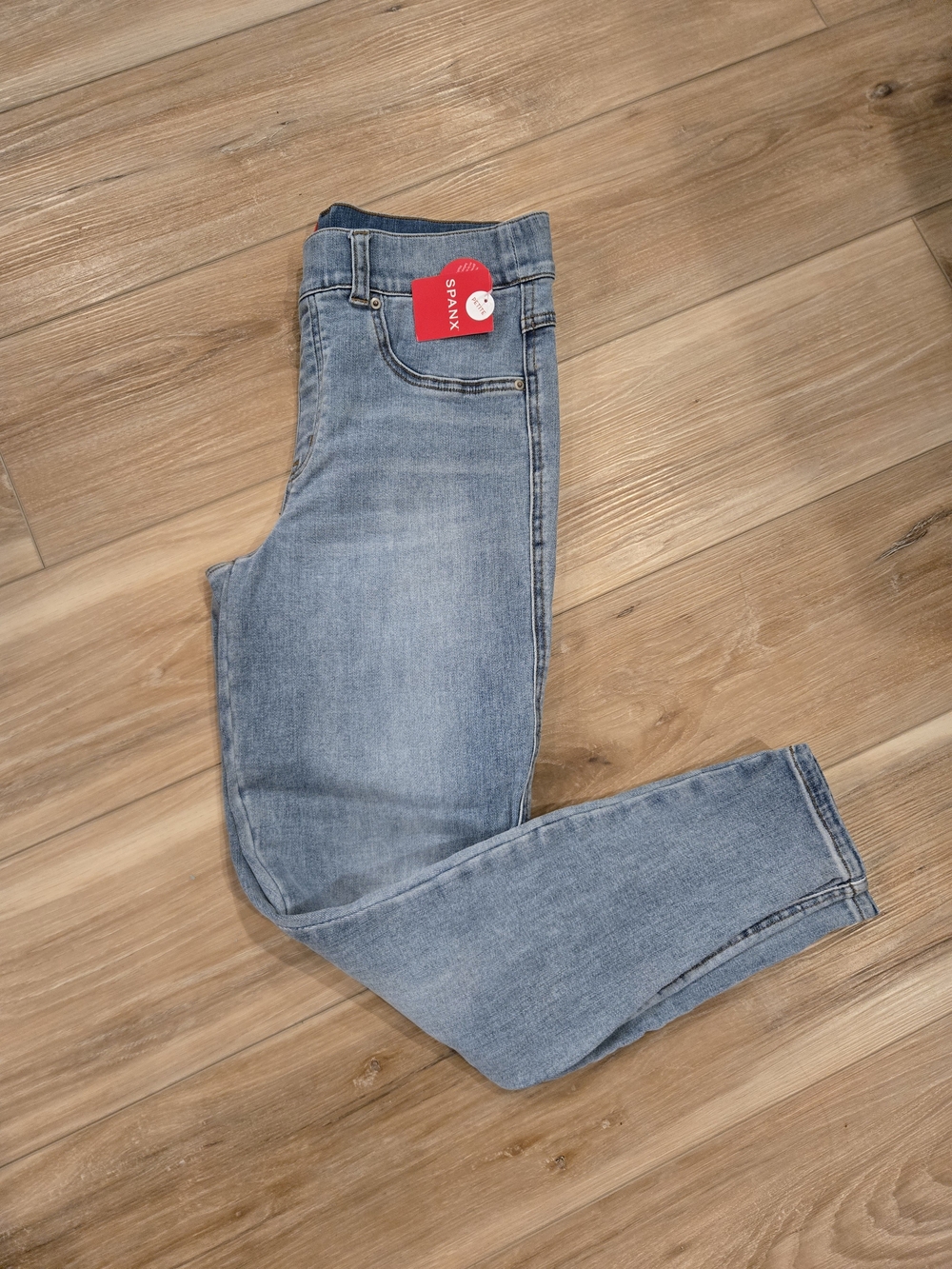 SPANX Women's Slim Light Blue Jeans Medium Petite